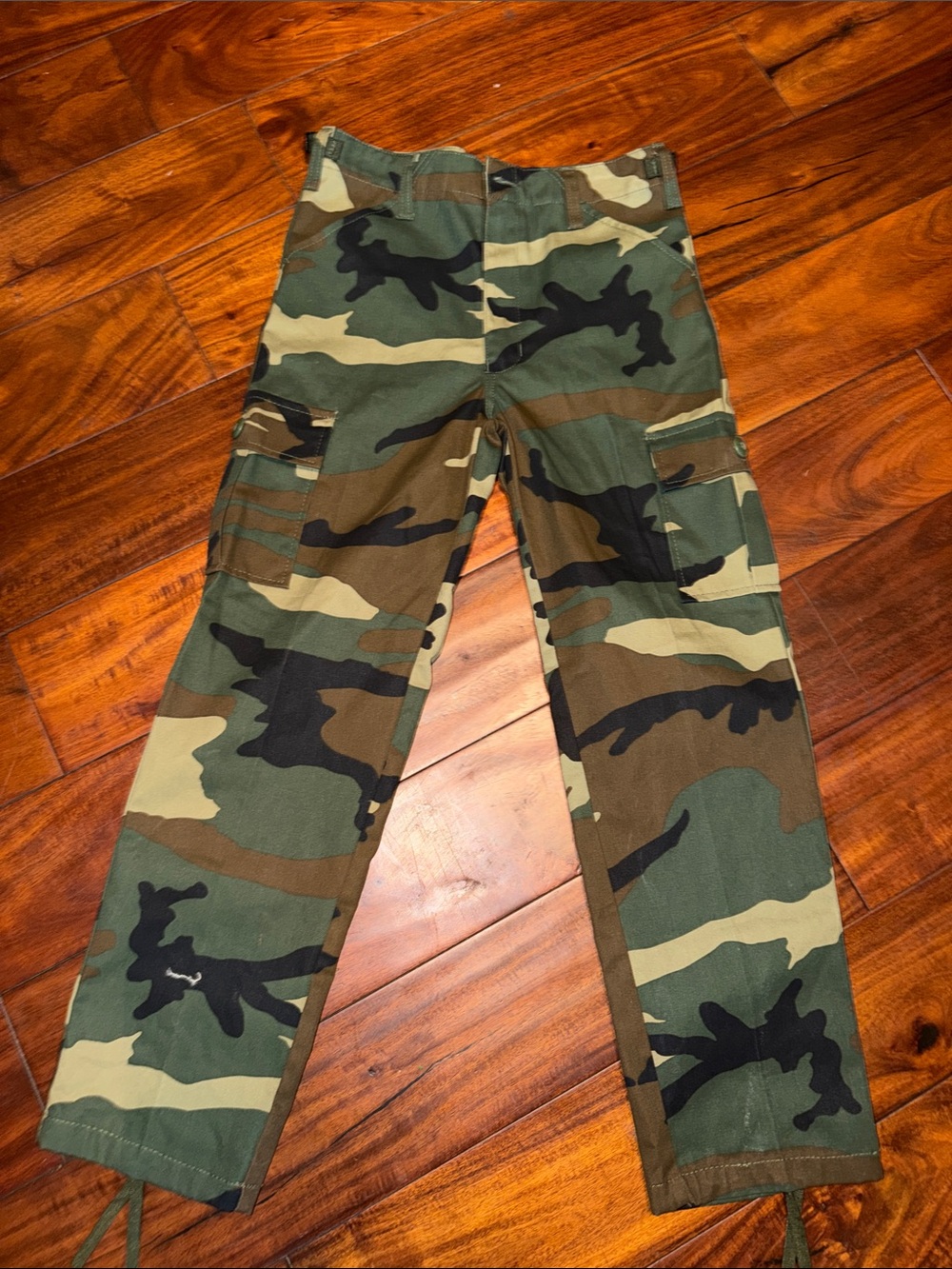 Rothco Woodland Camo Kids Cargo Shorts - Green/Brown/Black